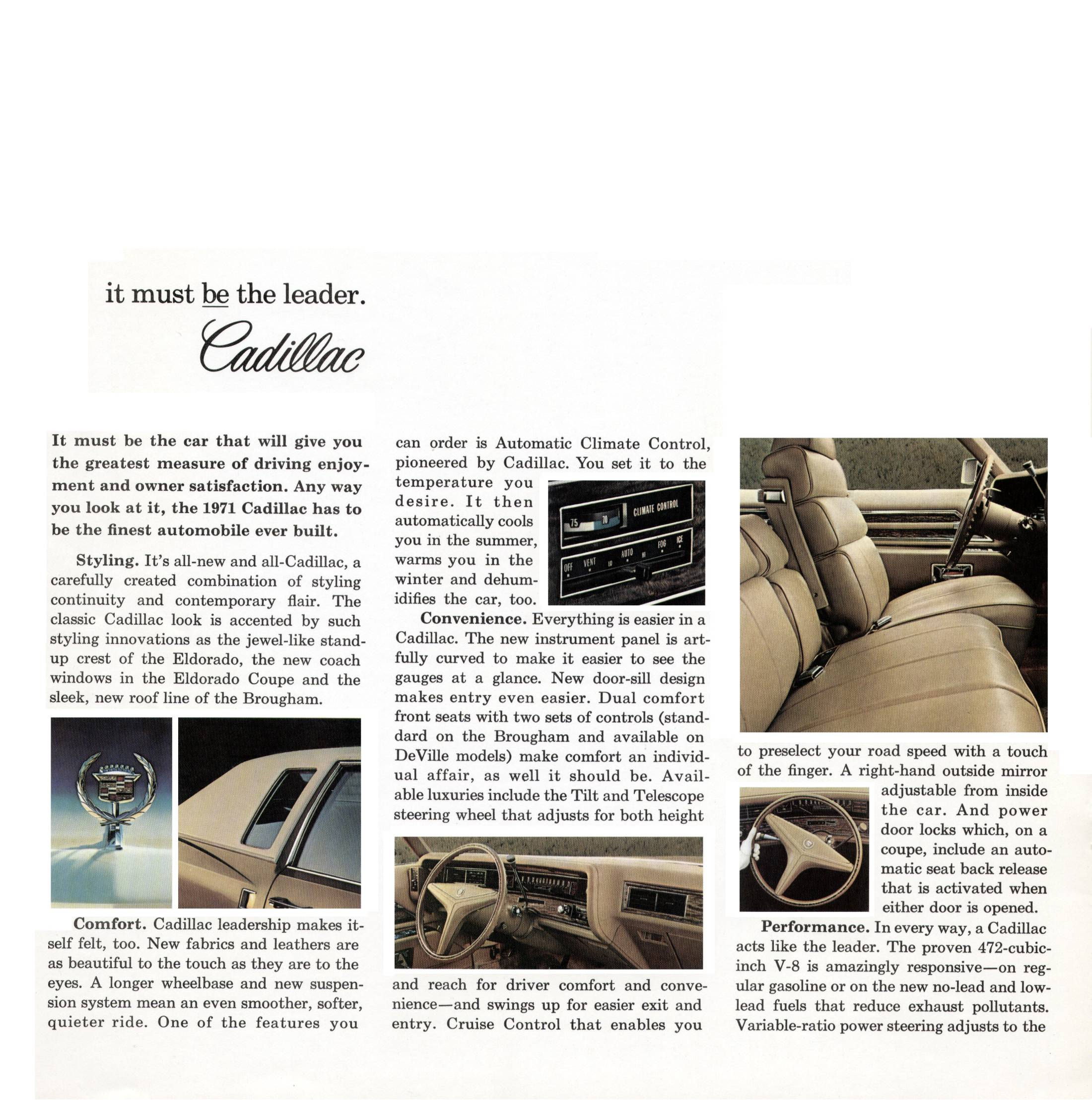 1971 Cadillac Brochure Page 7